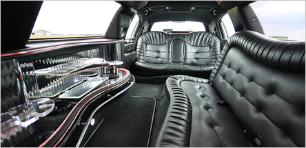 Lincoln Stretch Limousine Interior San Francisco