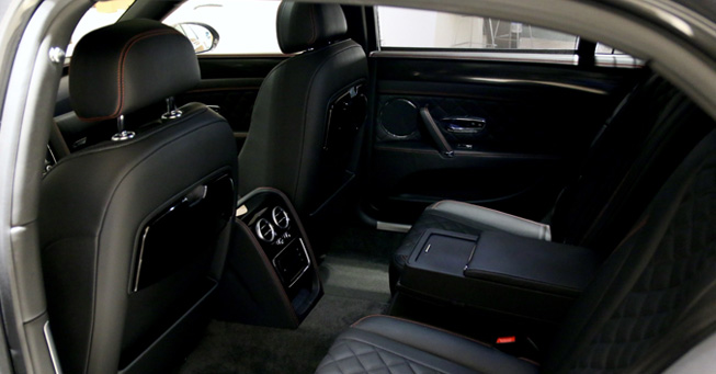 San Francisco Bentley Flying Spur Interior