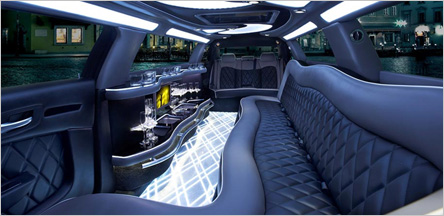 San Francisco Chrysler 300 Limo Interior