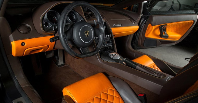 San Francisco Exotic Lamborghini Gallardo Interior