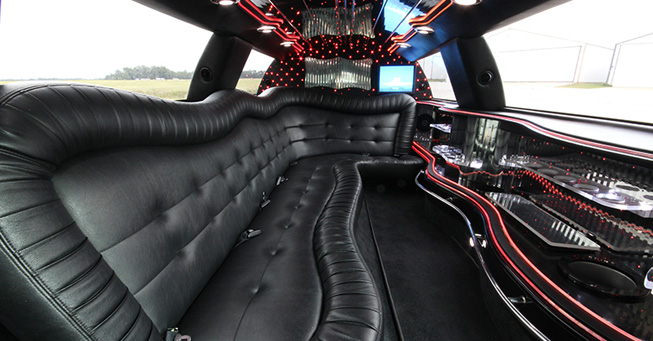 San Francisco Lincoln Stretch Limo Interior