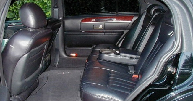 San Francisco Lincoln Town Car Interior