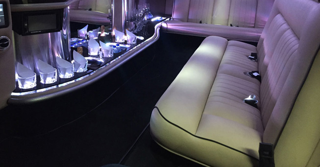 San Francisco Rolls Royce Limo Interior